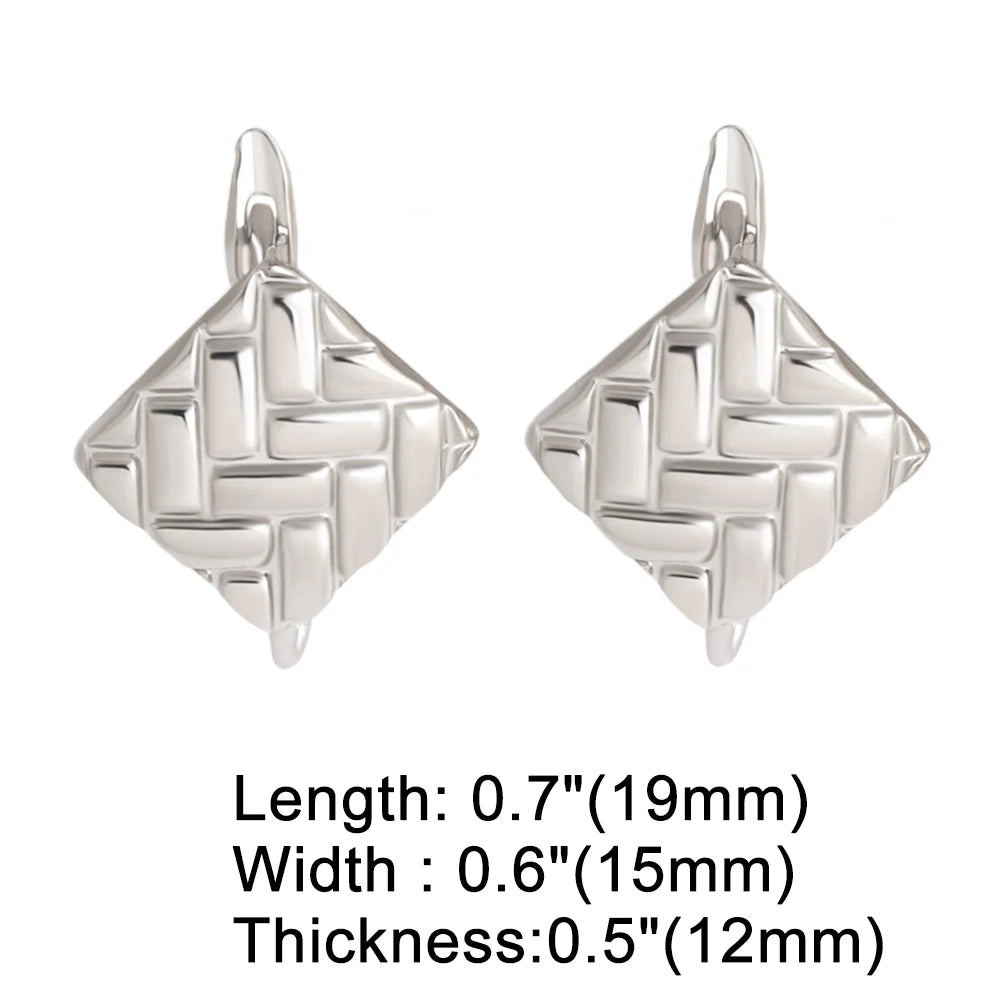 18K Gold Plated Geometric Leverback Earring Findings erha134