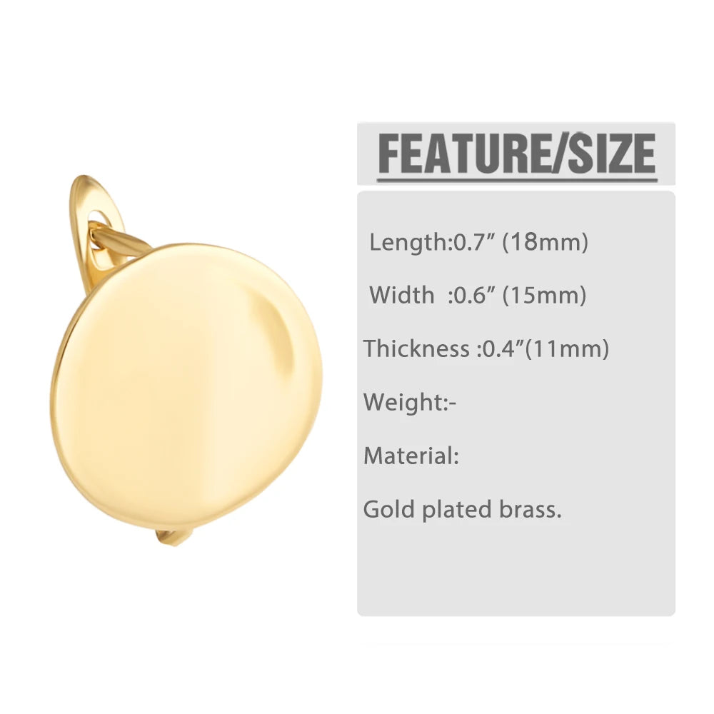 Smooth Round Flat Disc Leverback Earring Findings for DIY Jewelry Wholesale erha140
